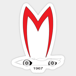 Mach 5 1967 Speed Racer Sticker